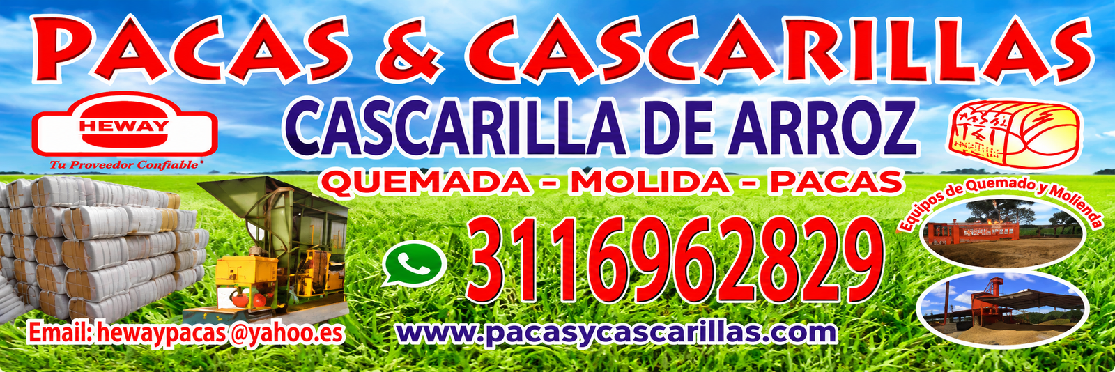 Pacas & Cascarillas Banner